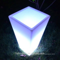 BSCI certified manufacturer under small rain factory direct sale color changing remote control led lighted flower pot